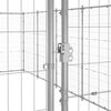 vidaXL Outdoor Dog Kennel Galvanised Steel 21.78 m&sup2;