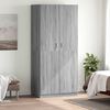 vidaXL Wardrobe Grey Sonoma 90x50x200 cm Engineered Wood