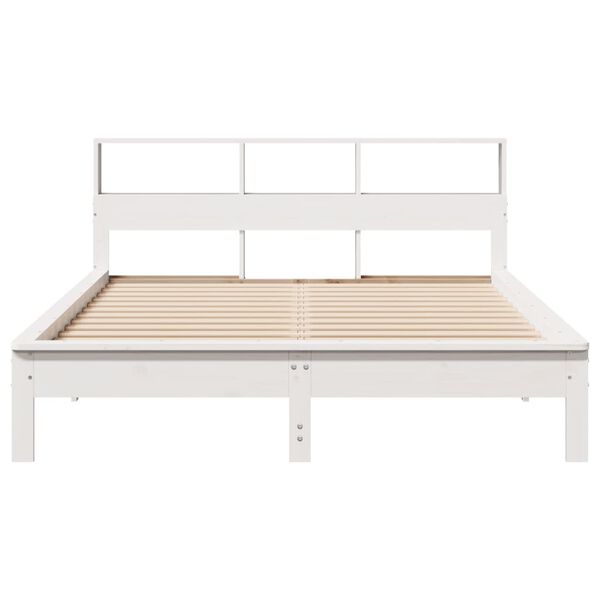 vidaXL Bed Frame without Mattress White 160x200 cm Solid Wood Pine