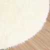 vidaXL Shaggy Rug High Pile NAVARRA Cream 200x200 cm Polyester