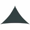 vidaXL Sunshade Sail 7 x 5 x 5 m HDPE Triangular Dark Green