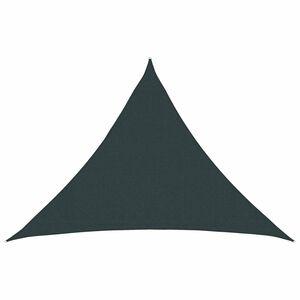 vidaXL Sunshade Sail 7 x 5 x 5 m HDPE Triangular Dark Green