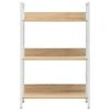 vidaXL 3-Layer Book Shelf Oak 60x27.6x90.5 cm Engineered Wood