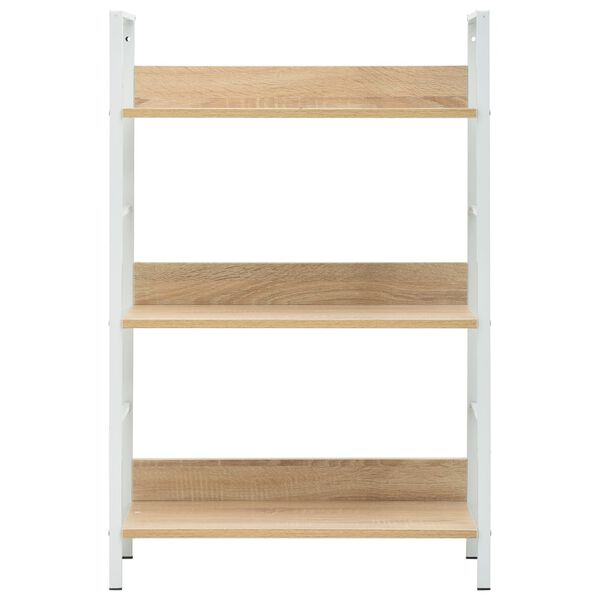 vidaXL 3-Layer Book Shelf Oak 60x27.6x90.5 cm Engineered Wood