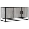 vidaXL TV Cabinet Grey Sonoma 100x35x50 cm Engineered Wood and Metal
