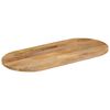 vidaXL Table Top 90x40x3.8 cm Oval Solid Wood Mango