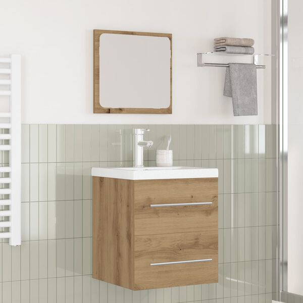 vidaXL Bathroom Furniture Set 2 pcs Artisan Oak Engineered Wood