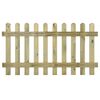 vidaXL Picket Fence 180x100 cm Impregnated Solid Wood Pine