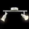 vidaXL Ceiling Spotlight with Spotlights Nickel 25.5 x 8 x 11 cm Steel
