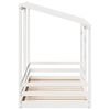vidaXL Kids' Bed with Roof White 100x200 cm Solid Wood Pine
