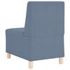 vidaXL Modular Sofa Unit Armless Blue 55 x 74 x 82 cm Corduroy Fabric