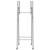 vidaXL Folding Bar Table Legs Silver 45x53x108 cm Galvanised Steel