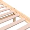 vidaXL Bed Frame without Mattress Solid Wood 200x200 cm