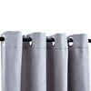 vidaXL Blackout Curtains with Metal Rings 2 pcs Grey 140x225 cm
