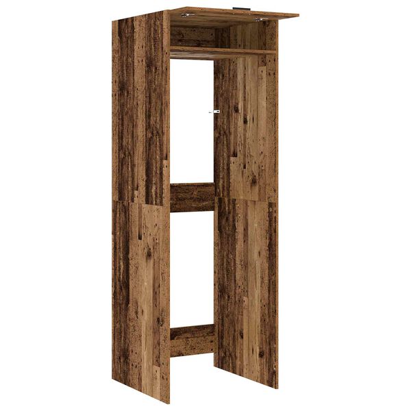 vidaXL Wash Machine Cabinet 2 pcs Old Wood 67.5 x 68 x 200 cm