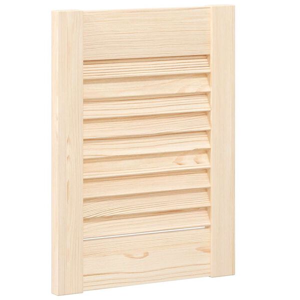vidaXL Cabinet Doors Louvred Design 4 pcs 39.5x29.5 cm Solid Wood Pine