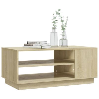 vidaXL Coffee Table Sonoma Oak 102x55x43 cm Engineered Wood