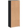 vidaXL File Cabinet Black 60x32x153 cm Engineered Wood