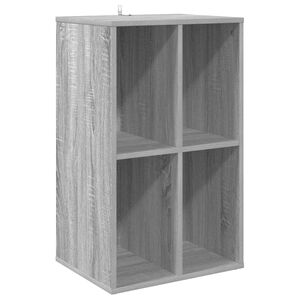 vidaXL Record Cabinet Grey Sonoma 44.5 x 36.5 x 74.5 cm