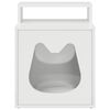 vidaXL Cat House Gloss White 42.5 x 40 x 53.5 cm Engineered Wood
