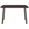 vidaXL Garden Coffee Table Rectangular Brown 60x40x37 cm Poly Rattan