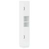 vidaXL Bathroom Cabinet with Open Shelf HOORN White 30 x 31 x 187 cm