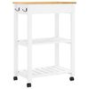 vidaXL Kitchen Trolley MONZA 60x40x88.5 cm Solid Wood Pine
