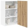 vidaXL Hanging Cabinet with Door Artisan Oak and White 50 x 31 x 80 cm
