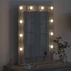 vidaXL Vanity Mirror Rectangular Grey Sonoma 70 x 50 x 18 cm