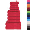 vidaXL 12 Piece Towel Set "FROGN" Red 360 gsm