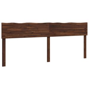 vidaXL Live Edge Headboard ROSTOCK Dark Brown 200 cm Solid Acacia Wood