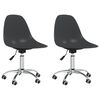 vidaXL Swivel Dining Chair | Set of 2 | Light Grey