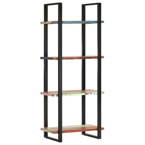 vidaXL 4-Tier Bookcase 80x40x180 cm Solid Reclaimed Wood