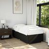 vidaXL Bed Frame without Mattress Black Single Fabric