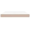 vidaXL Pocket Spring Bed Mattress Medium Cappuccino 180x200x20 cm Faux Leather
