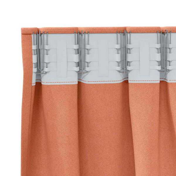 vidaXL Blackout Curtains with Rings 2 pcs Terracotta 140 x 140 cm