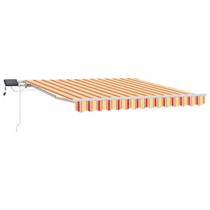 vidaXL Retractable Awning with Manual 350 x 250 cm Fabric