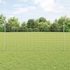 vidaXL Fence with Post Silver 1.2 x 50 m Steel