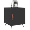 vidaXL Bedside Cabinets 2 pcs Black 40x40x50 cm Engineered Wood