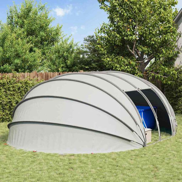 vidaXL Pool Tent Dome Grey 538 x 440 x 204 cm