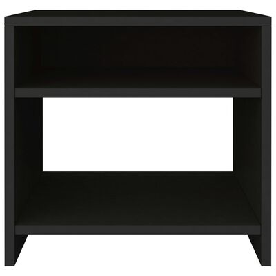 vidaXL Bedside Cabinet Black 40x30x40 cm Engineered Wood