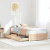 vidaXL Bed Frame without Mattress 100x200 cm Solid Wood Pine