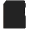 vidaXL Bedside Cabinet with LED Lights Black 50x40x45 cm
