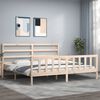 vidaXL Bed Frame without Mattress 200x200 cm Solid Wood Pine