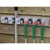 HI Garden Tool Wall Organiser 44.3 x 7 x 8.3 cm Plastic
