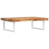 vidaXL Basin Shelf Wall Mounted Steel and Solid Wood Acacia