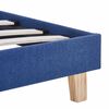 vidaXL Bed Frame without Mattress Blue Fabric 150x200 cm King Size