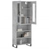 vidaXL Highboard Concrete Grey 69.5x34x180 cm Engineered Wood