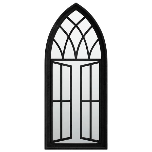 vidaXL Mirror Black 70x30 cm Iron for Indoor Use