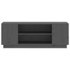 vidaXL TV Cabinet Grey 110x35x40.5 cm Solid Wood Pine